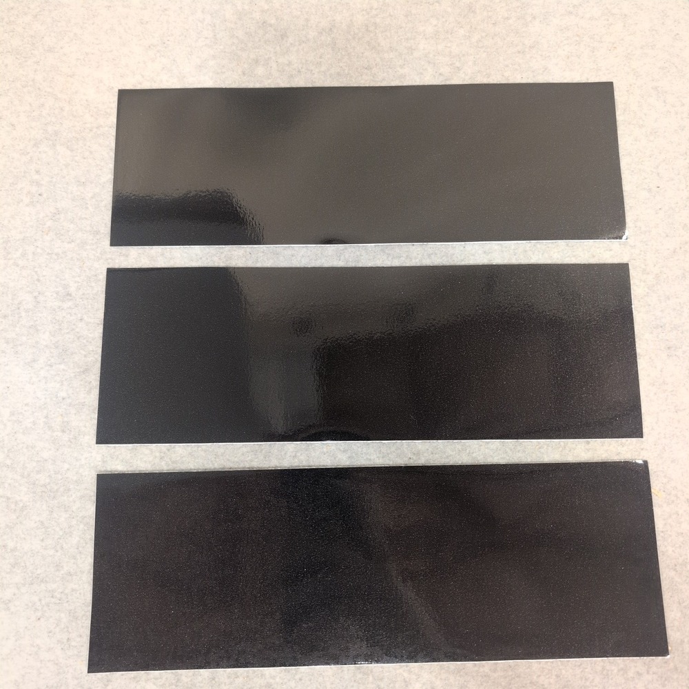 3M Series 2080 Gloss Black Metallic Car Wrap Vinyl Film 3 Pack Detailing Sheets